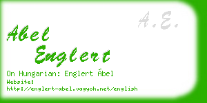 abel englert business card